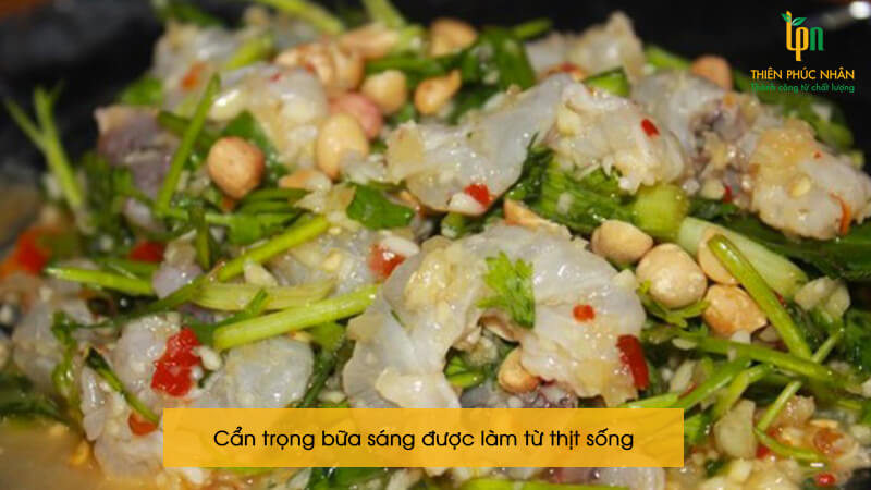 Các món ăn sống, chưa chín kỹ